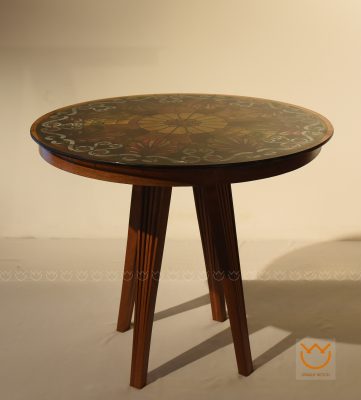 011-b. Bàn tròn chân thẳng size L